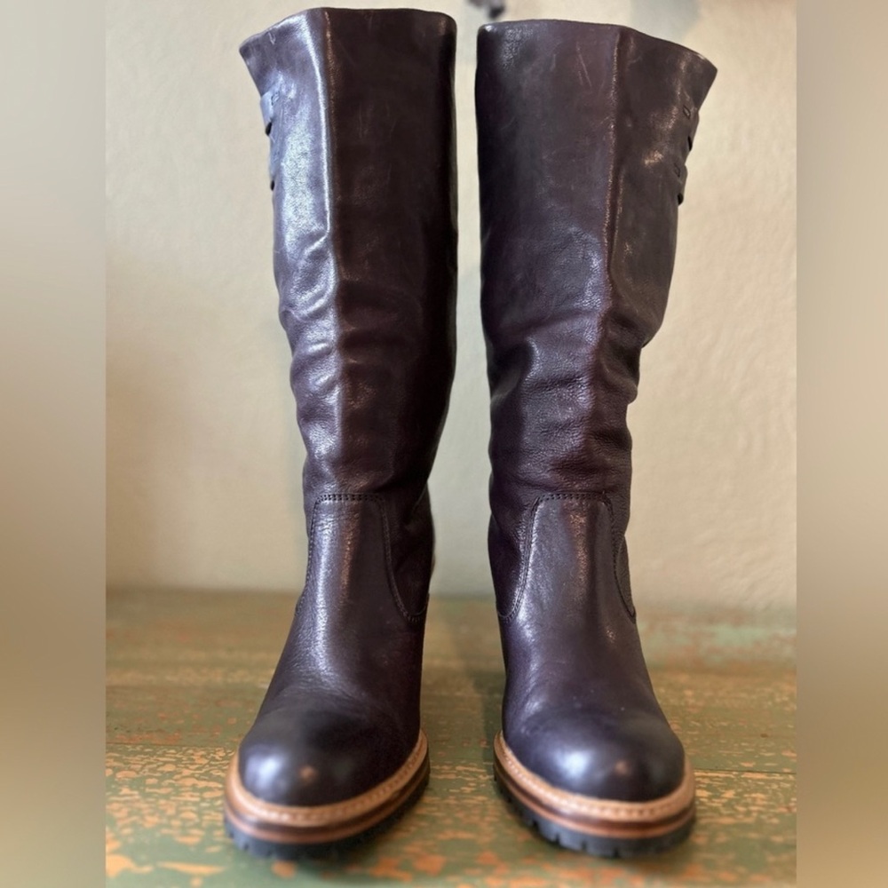 Frye Leather Boots /Dark Brown/ Size 10 - Picture 2 of 12